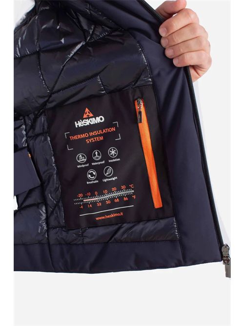 Giubbotto softshell blue con Imbottitura Sorona® con Cappuccio HESKIMO | HE9440005/BLUE